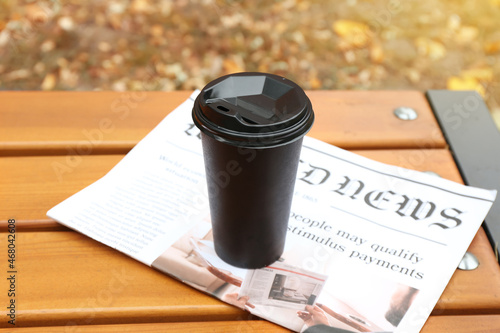 Takeaway cup of tasty coffe...