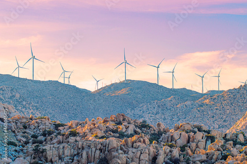 Wind Fans in La rumorosa Baja California photo