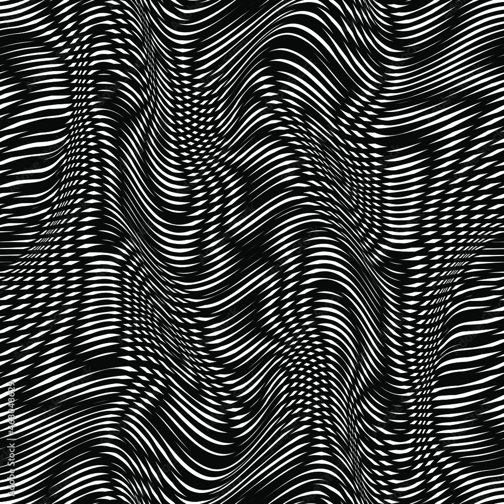 Moiré pattern. Optical pattern. Psychedelic print. Vector seamless pattern Moiré pattern. Optical pattern. Psychedelic print. Vector seamless pattern