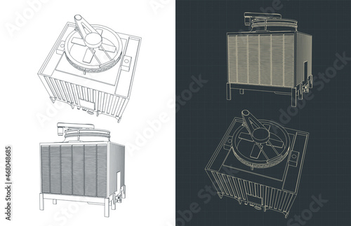 Cooling tower illustration