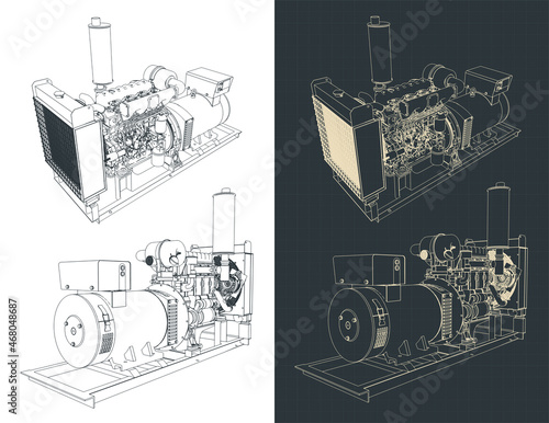 Diesel generator drawings