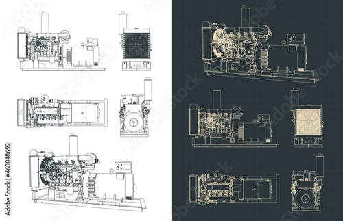 Diesel generator blueprints