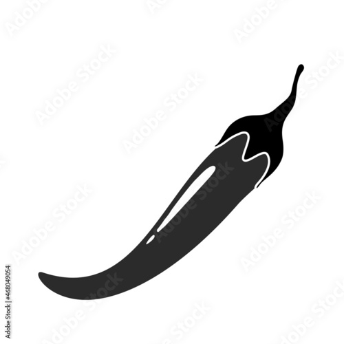 Chili pepper icon isolated on white background. Chili pepper icon for web site  app  ui and logo. Creative concept  vector illustration  eps 10