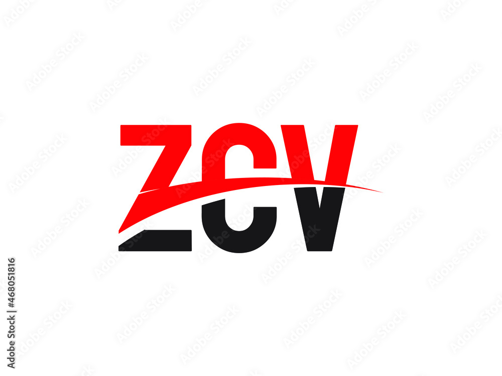 ZCV Letter Initial Logo Design Vector Illustration