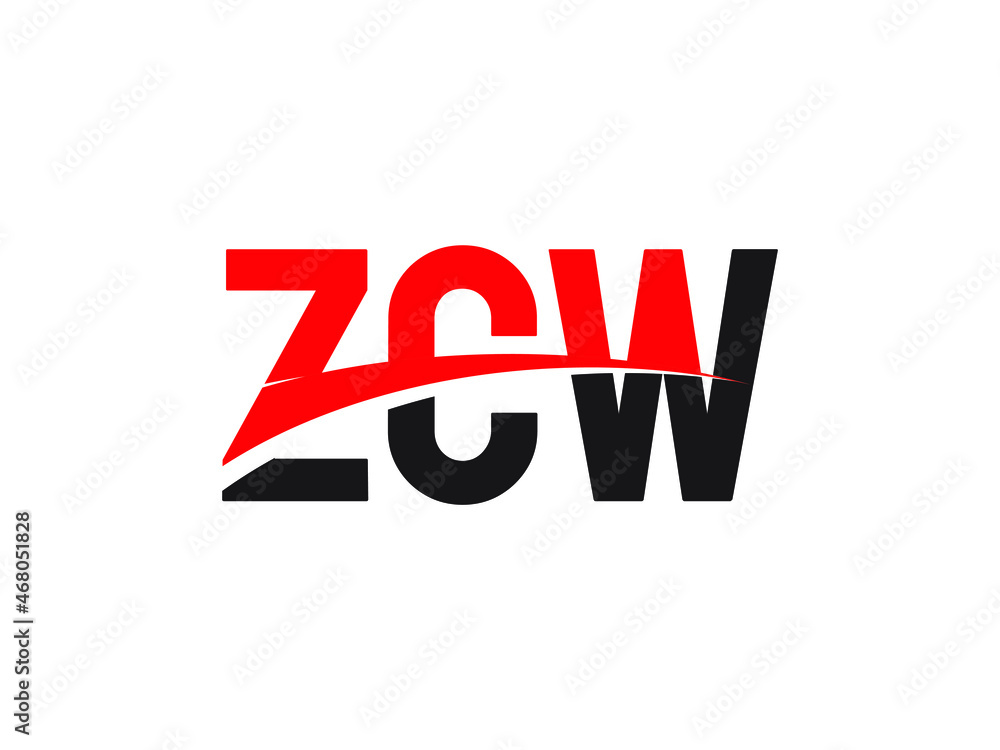 ZCW Letter Initial Logo Design Vector Illustration ZCW Letter Initial Logo Design Vector Illustration