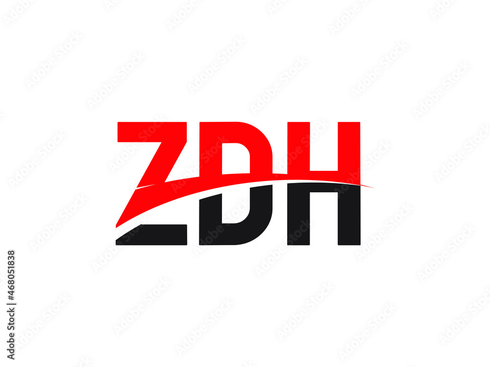 ZDH Letter Initial Logo Design Vector Illustration ZDH Letter Initial Logo Design Vector Illustration