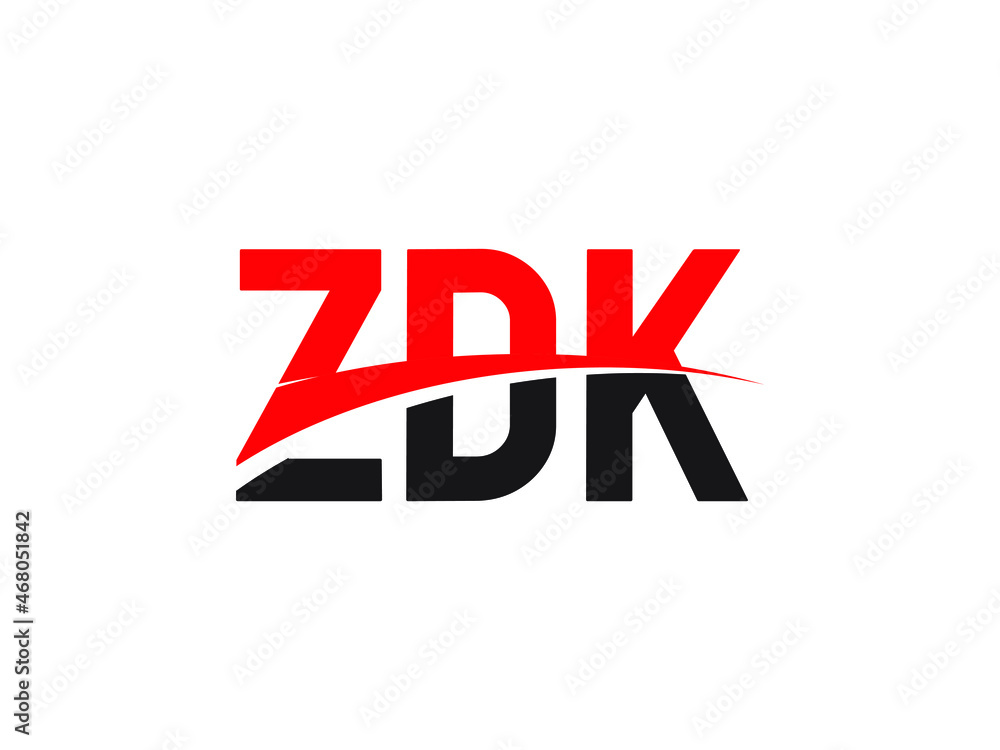 ZDK Letter Initial Logo Design Vector Illustration ZDK Letter Initial Logo Design Vector Illustration