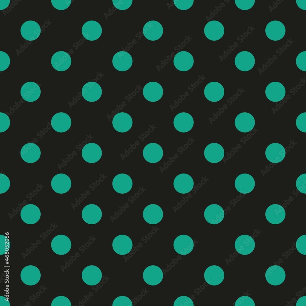 green circles on a black background. seamless print of peas. pattern consisting of circles for clothing or printing green circles on a black background. seamless print of peas. pattern consisting of circles for clothing or printing