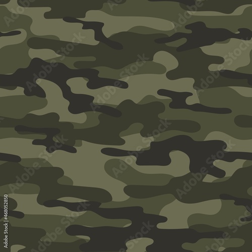 modern military green vector camouflage print, seamless pattern for clothing headband or print. camouflage from pols
