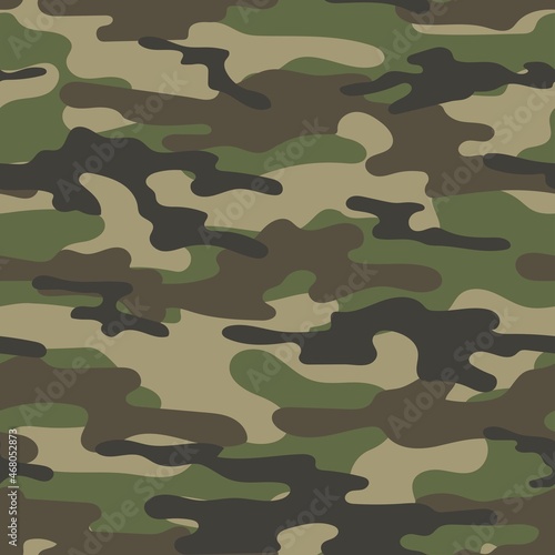 modern green military vector camouflage print, seamless pattern for clothing headband or print. camouflage from pols