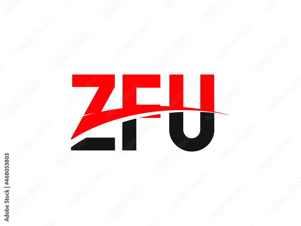 Obraz premium ZFU Letter Initial Logo Design Vector Illustration