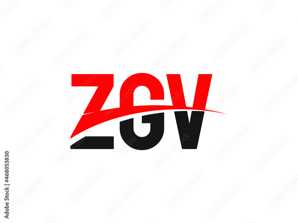 ZGV Letter Initial Logo Design Vector Illustration