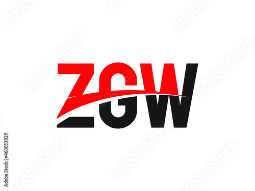 Free Download ZGW Letter Initial Logo Design Vector Illustration - GFXLoad
