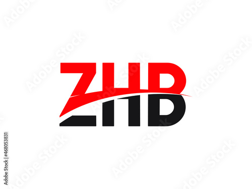 ZHB Letter Initial Logo Design Vector Illustration