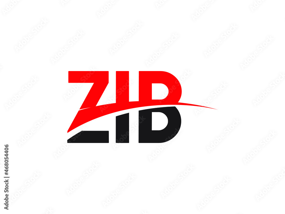 Obraz premium ZIB Letter Initial Logo Design Vector Illustration