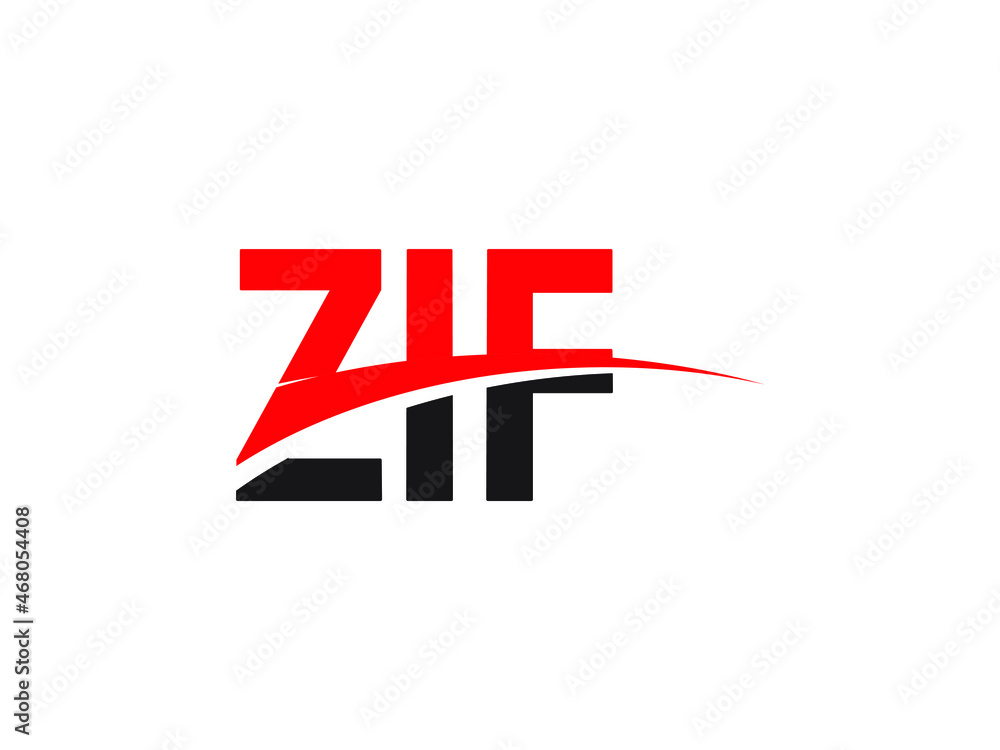 ZIF Letter Initial Logo Design Vector Illustration ZIF Letter Initial Logo Design Vector Illustration