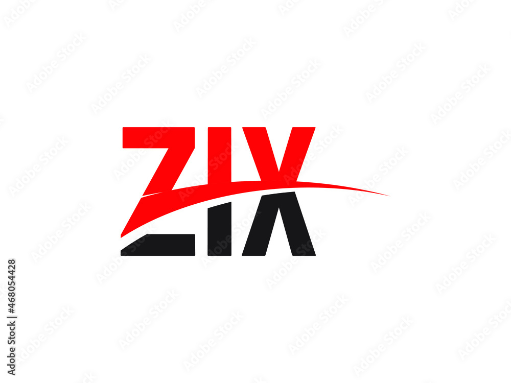 Obraz premium ZIX Letter Initial Logo Design Vector Illustration