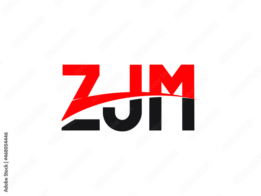 ZJM Letter Initial Logo Design Vector Illustration