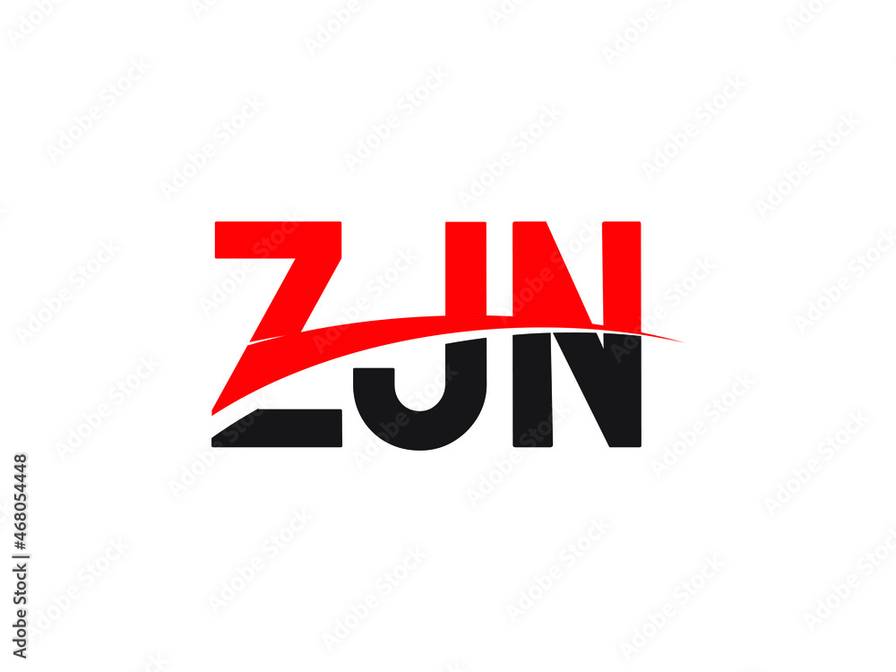 ZJN Letter Initial Logo Design Vector Illustration