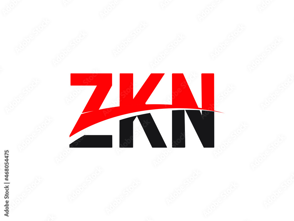 Fototapeta premium ZKN Letter Initial Logo Design Vector Illustration