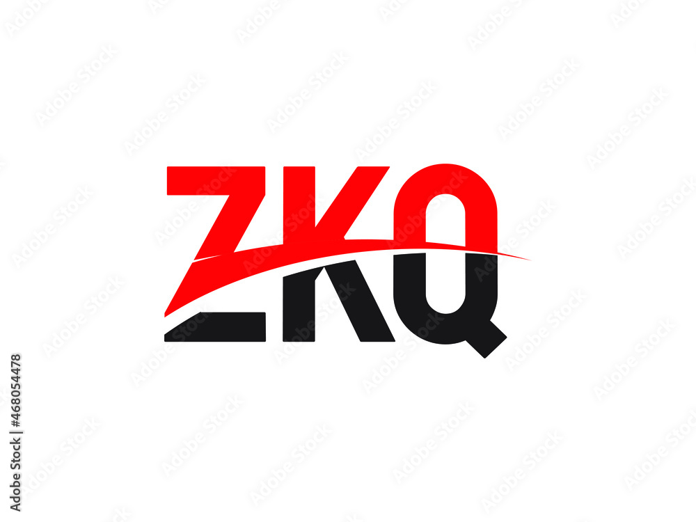 ZKQ Letter Initial Logo Design Vector Illustration ZKQ Letter Initial Logo Design Vector Illustration