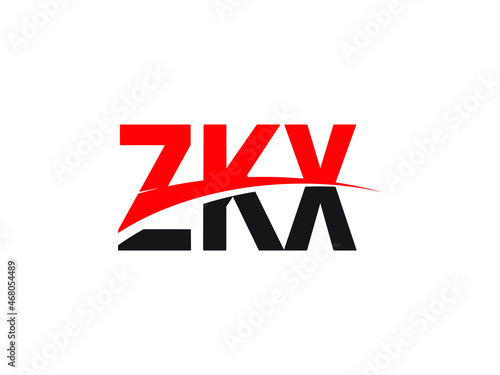 ZKX Letter Initial Logo Design Vector Illustration