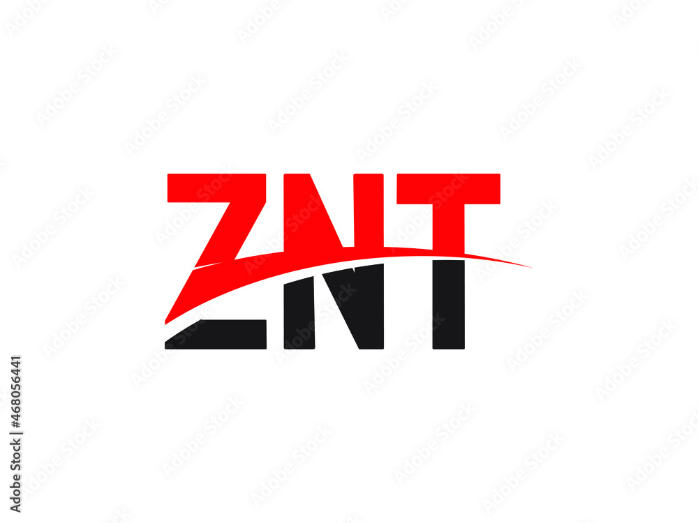 ZNT Letter Initial Logo Design Vector Illustration