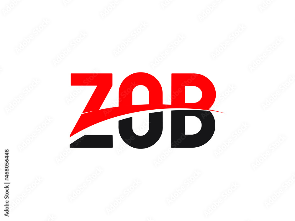 ZOB Letter Initial Logo Design Vector Illustration ZOB Letter Initial Logo Design Vector Illustration