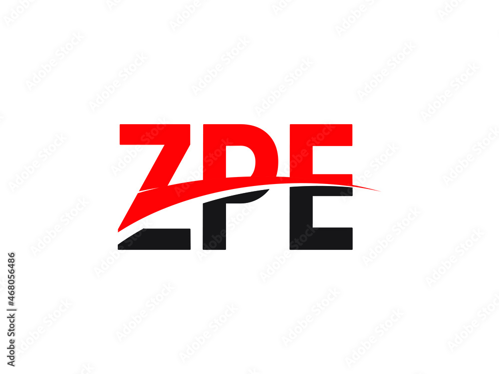 Fototapeta premium ZPE Letter Initial Logo Design Vector Illustration