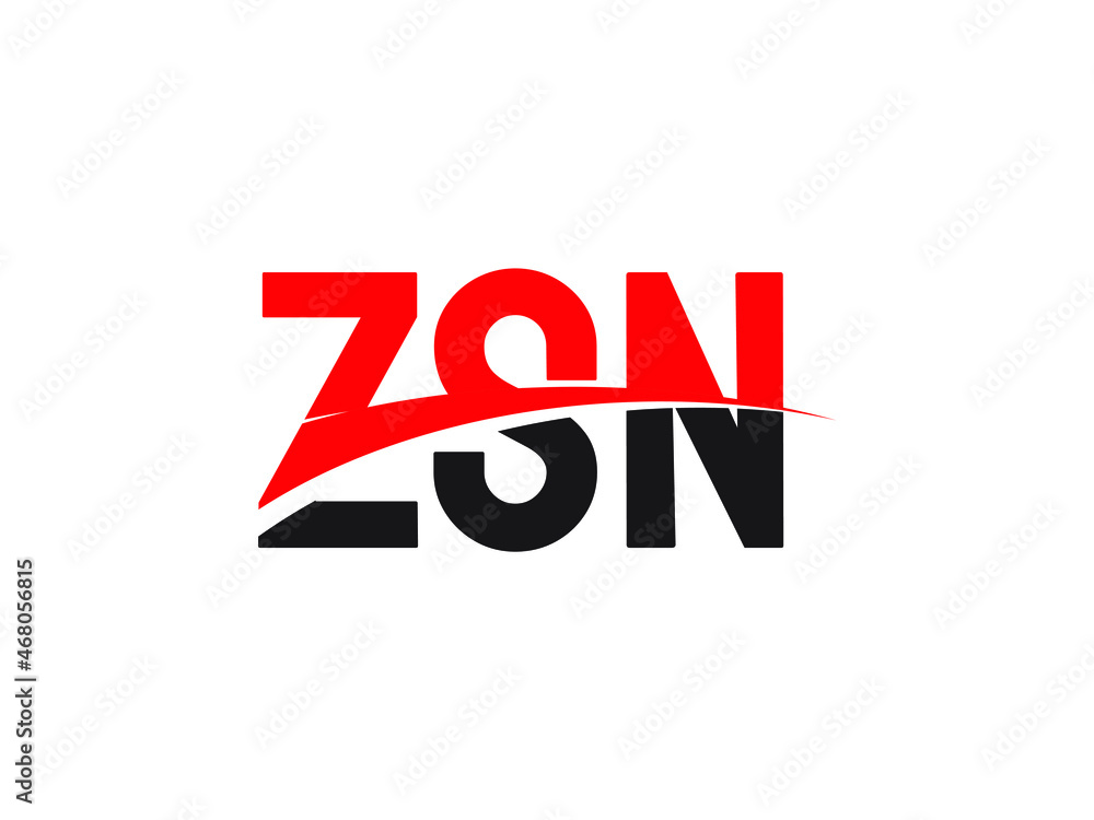 ZSN Letter Initial Logo Design Vector Illustration