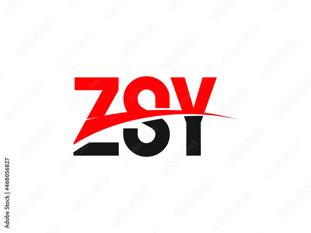 ZSY Letter Initial Logo Design Vector Illustration ZSY Letter Initial Logo Design Vector Illustration