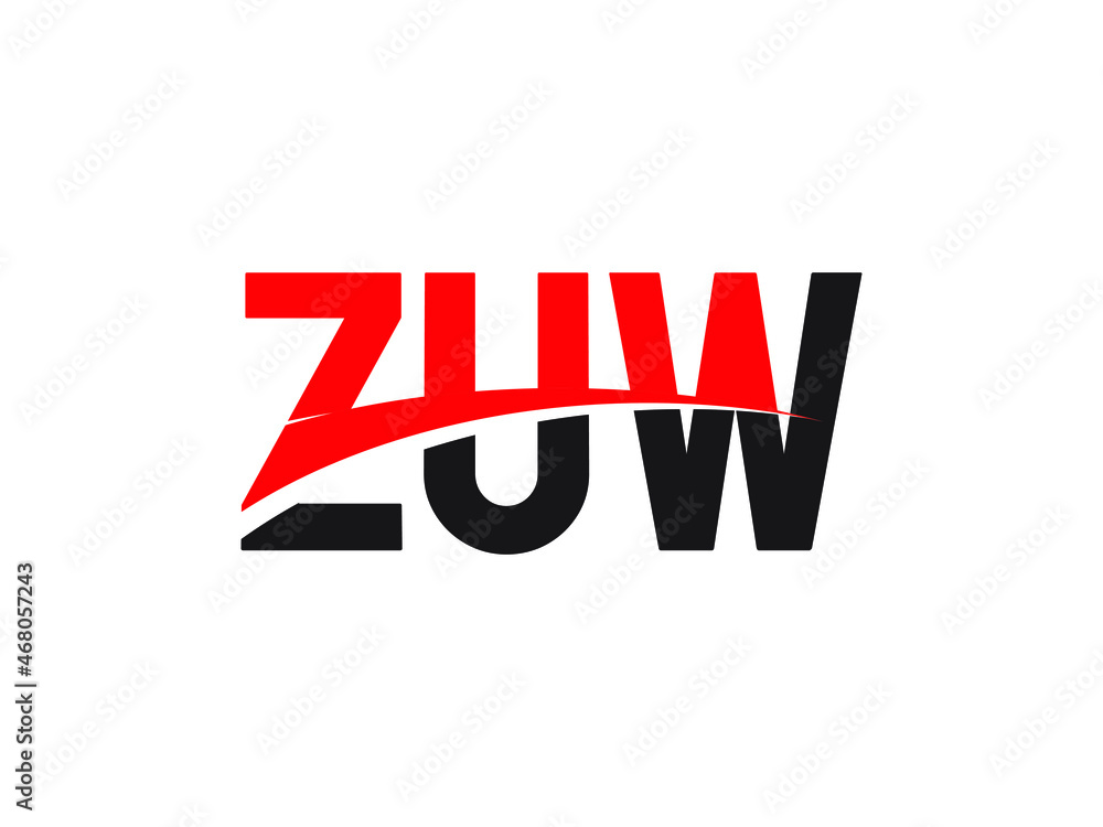 ZUW Letter Initial Logo Design Vector Illustration ZUW Letter Initial Logo Design Vector Illustration