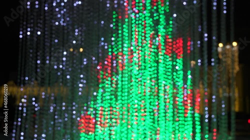 Wallpaper Mural defocused and flicker christmas lights Torontodigital.ca