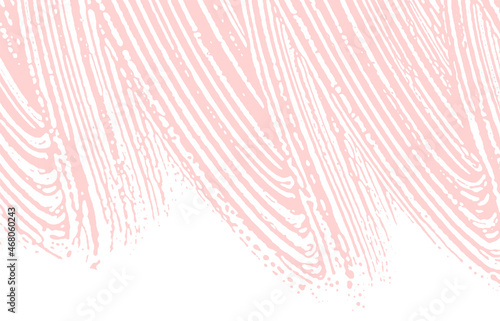 Grunge texture. Distress pink rough trace. Fascina