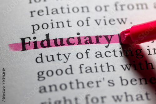 Dictionary definition of fiduciary
