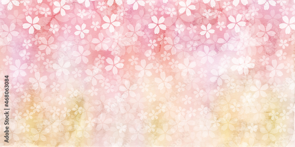 桜 和紙 和柄 背景 桜 和紙 和柄 背景