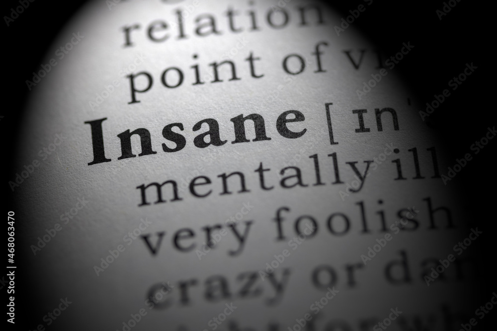 Dictionary definition of insane Dictionary definition of insane