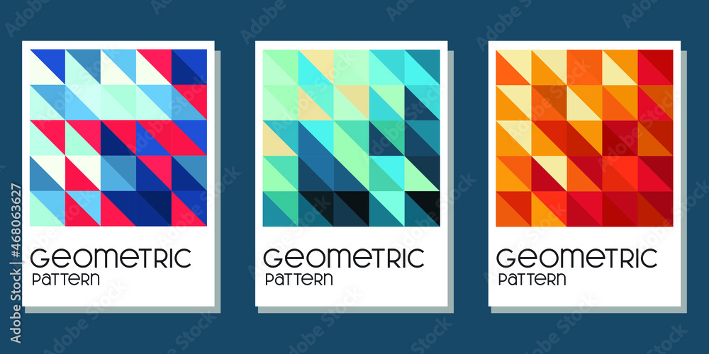 abstract geometric background for book cover, calendar, wall decor and tote bag