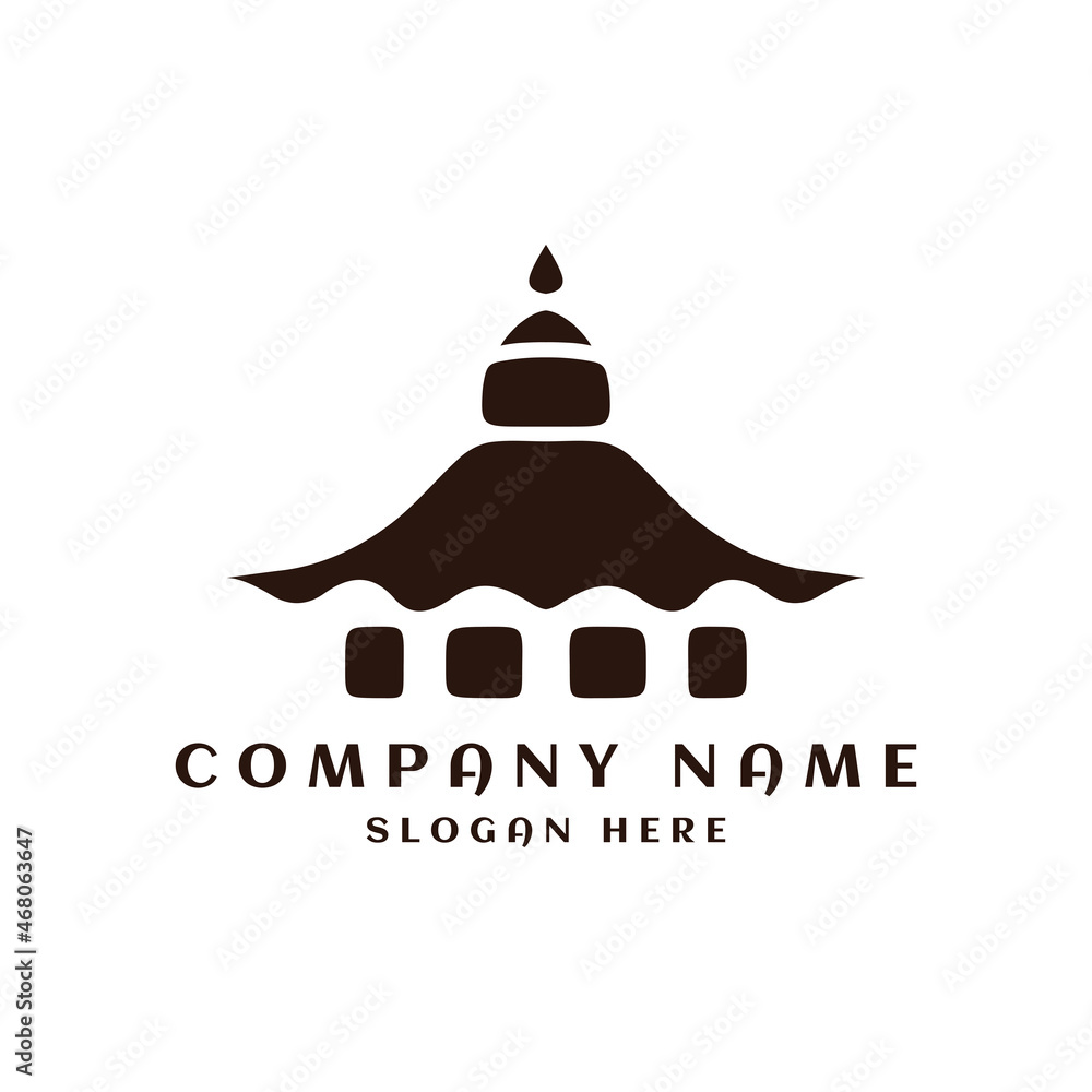 Mosque icon logo vector Illustration Mosque icon logo vector Illustration