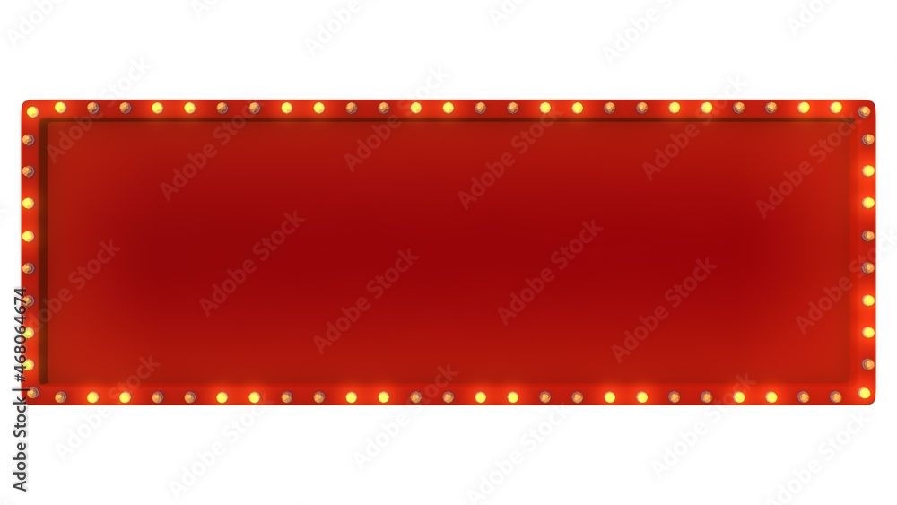 Frame and color light on white background. 3d rendering Frame and color light on white background. 3d rendering