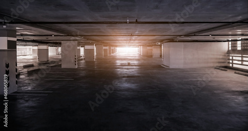 Indoor car parking garage