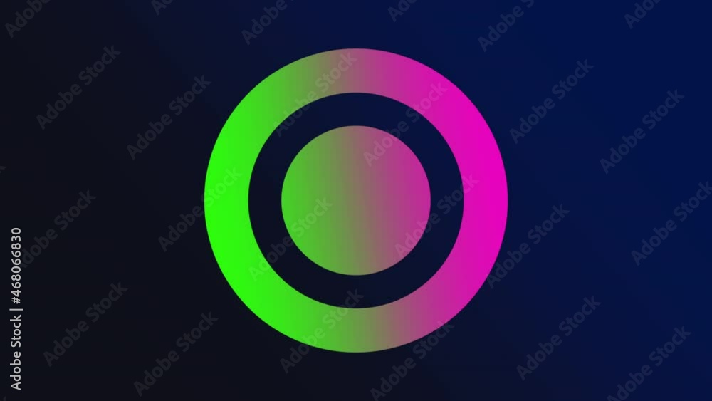 Gradient green and pink rings, abstract business and corporate style background Gradient green and pink rings, abstract business and corporate style background