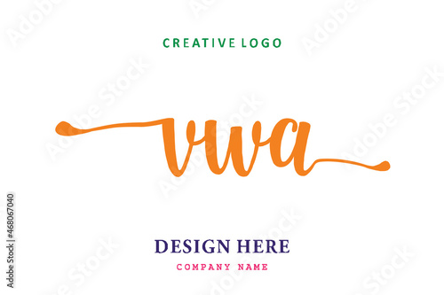 VWA lettering logo is simple, easy to understand and authoritative