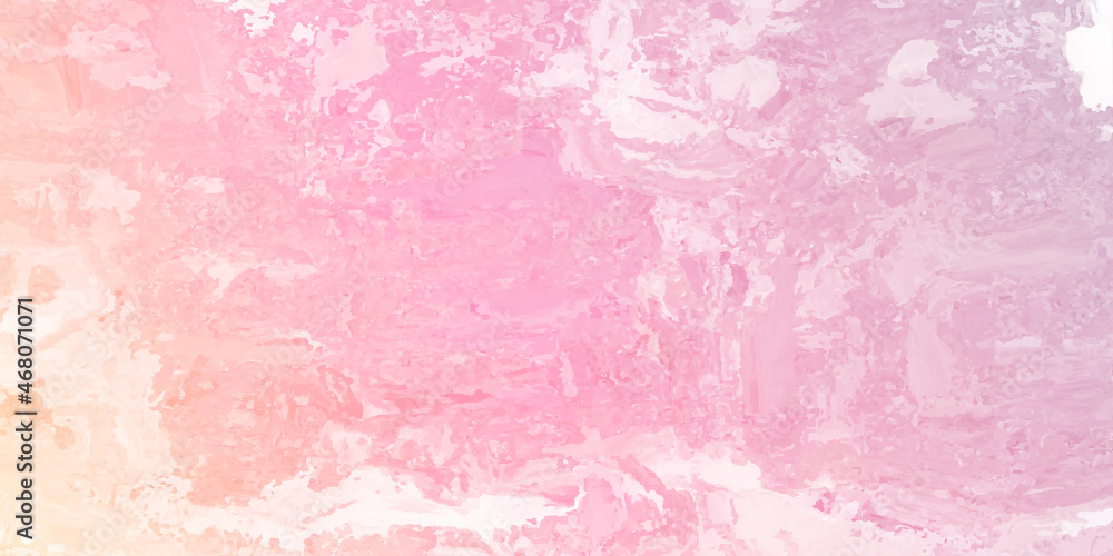 Fototapeta premium abstract watercolor background texture. Grunge paint light pink watercolor background on white paper texture. Abstract soft magenta shades aquarelle illustration. Close-up photo texture of pink marble