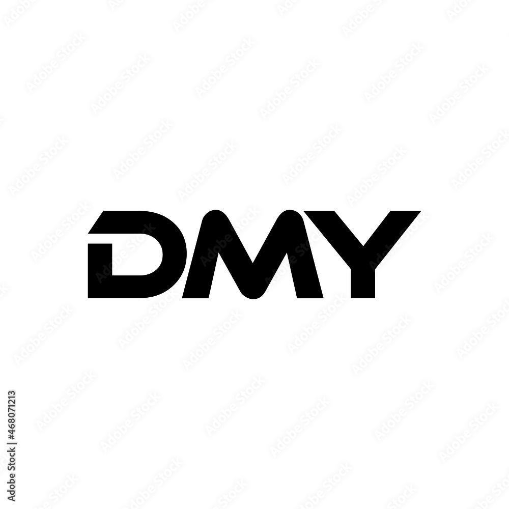 DMY letter logo design with white background in illustrator, vector logo modern alphabet font overlap style. calligraphy designs for logo, Poster, Invitation, etc.