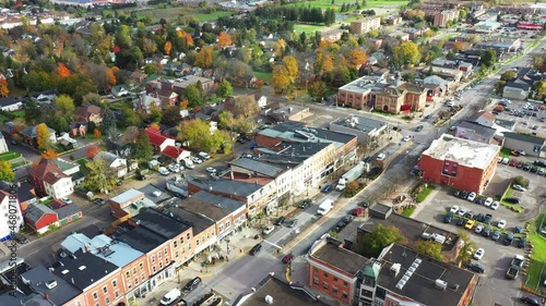 Aerial of Orangeville, Ontario, Canada 4K