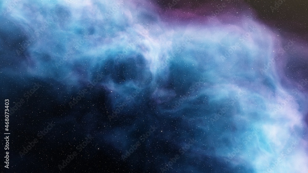 Fototapeta premium Universe filled with stars, nebula and galaxy
