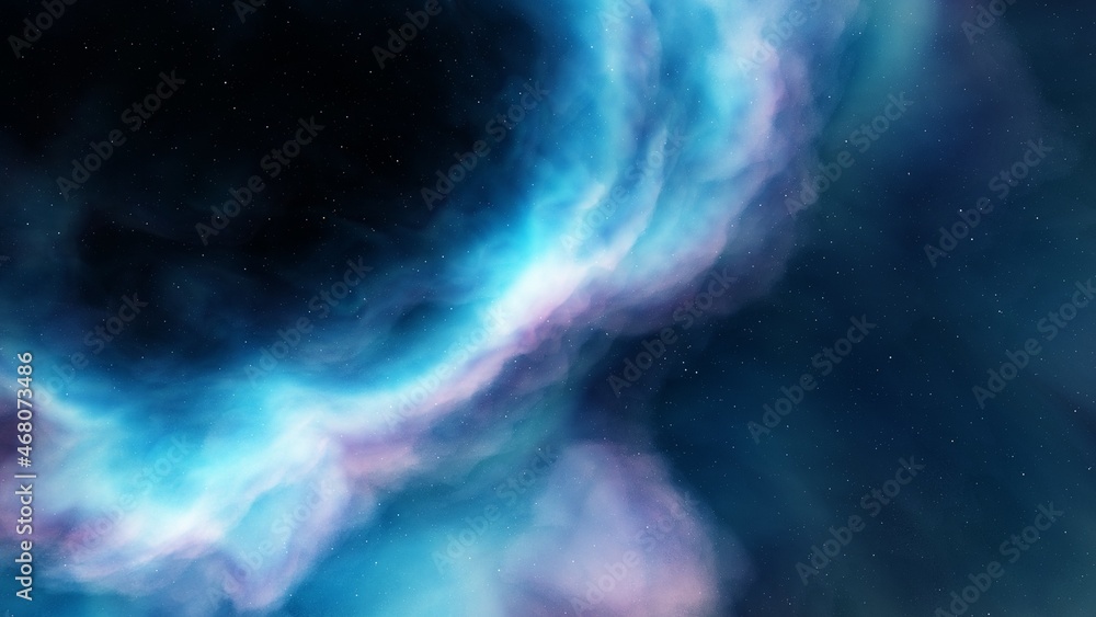 Fototapeta premium Universe filled with stars, nebula and galaxy