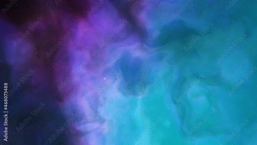 Fototapeta premium Universe filled with stars, nebula and galaxy