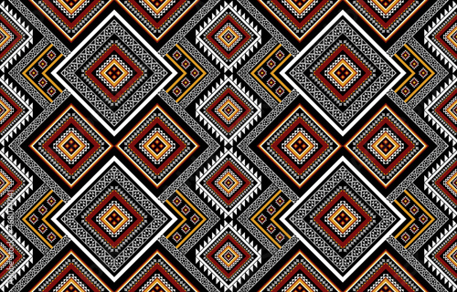 Wallpaper Mural Geometric ethnic seamless pattern. Traditional tribal style. Design for background,illustration,texture,fabric,wallpaper. Torontodigital.ca